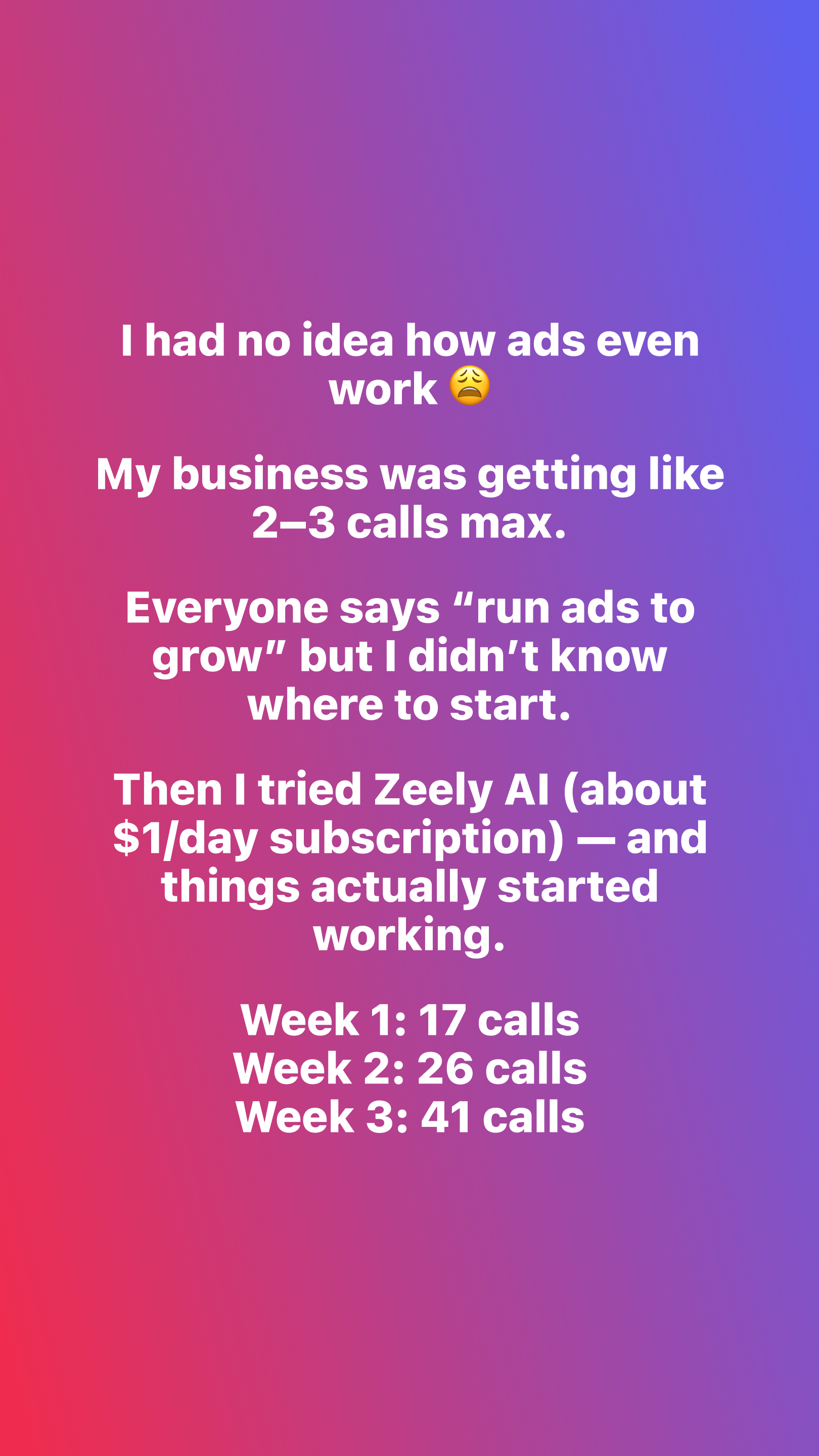 Zeely Facebook ad