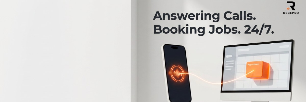 Recepso AI Voice Receptionist Facebook ad