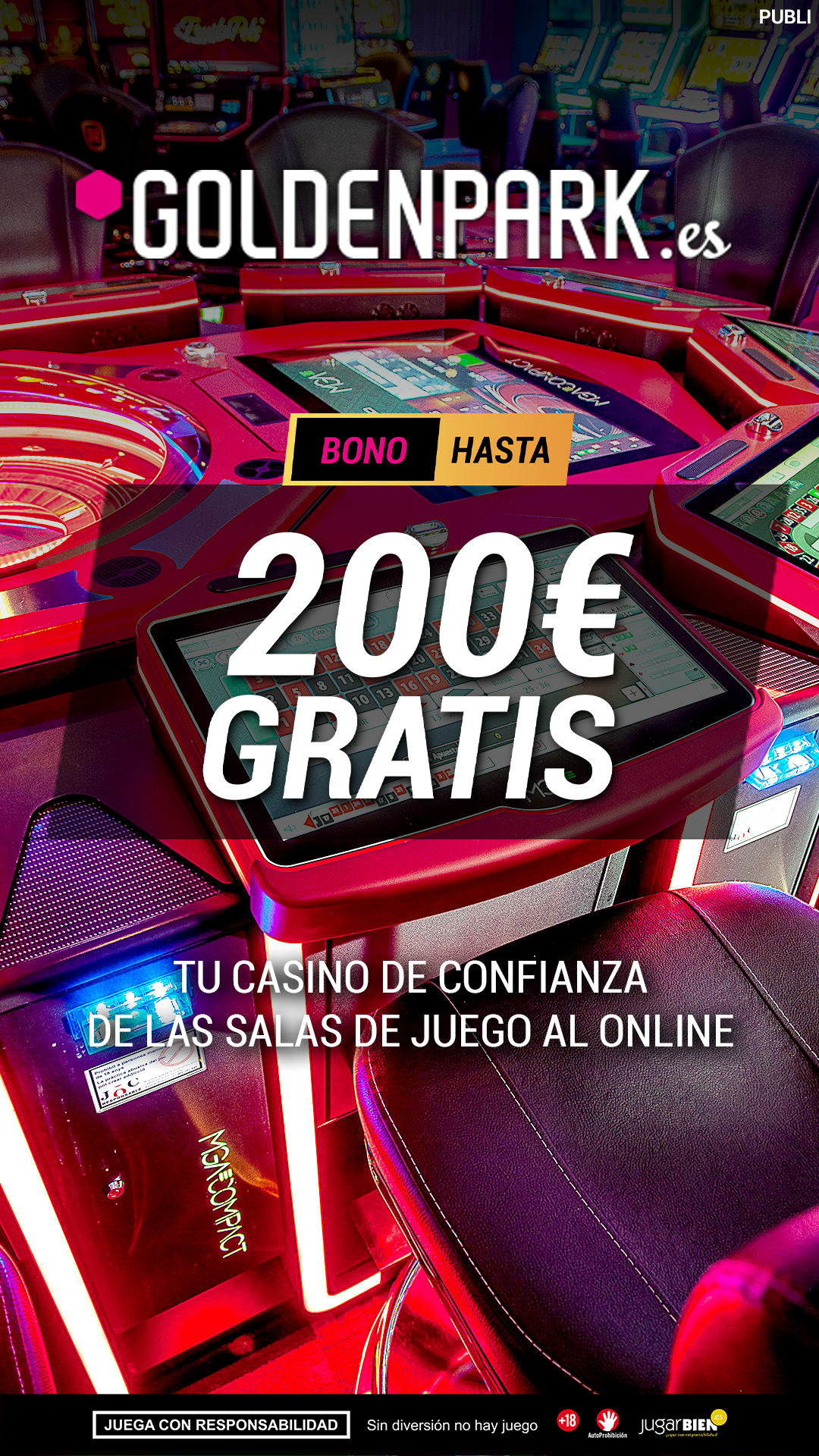 GoldenPark.es Facebook ad from May 20, 2025