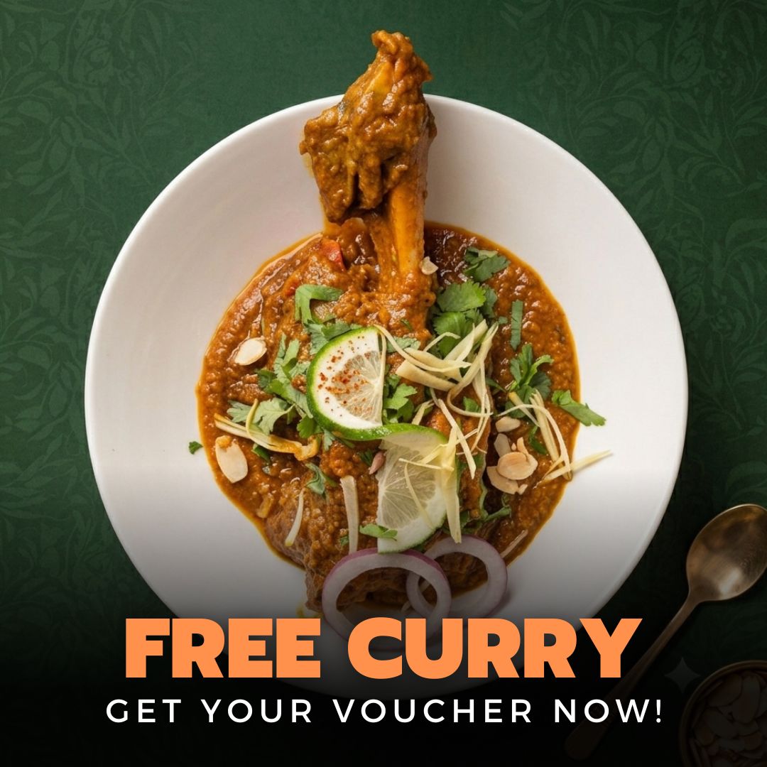 Amans Stockton Heath Facebook ad: Claim Your Free Curry