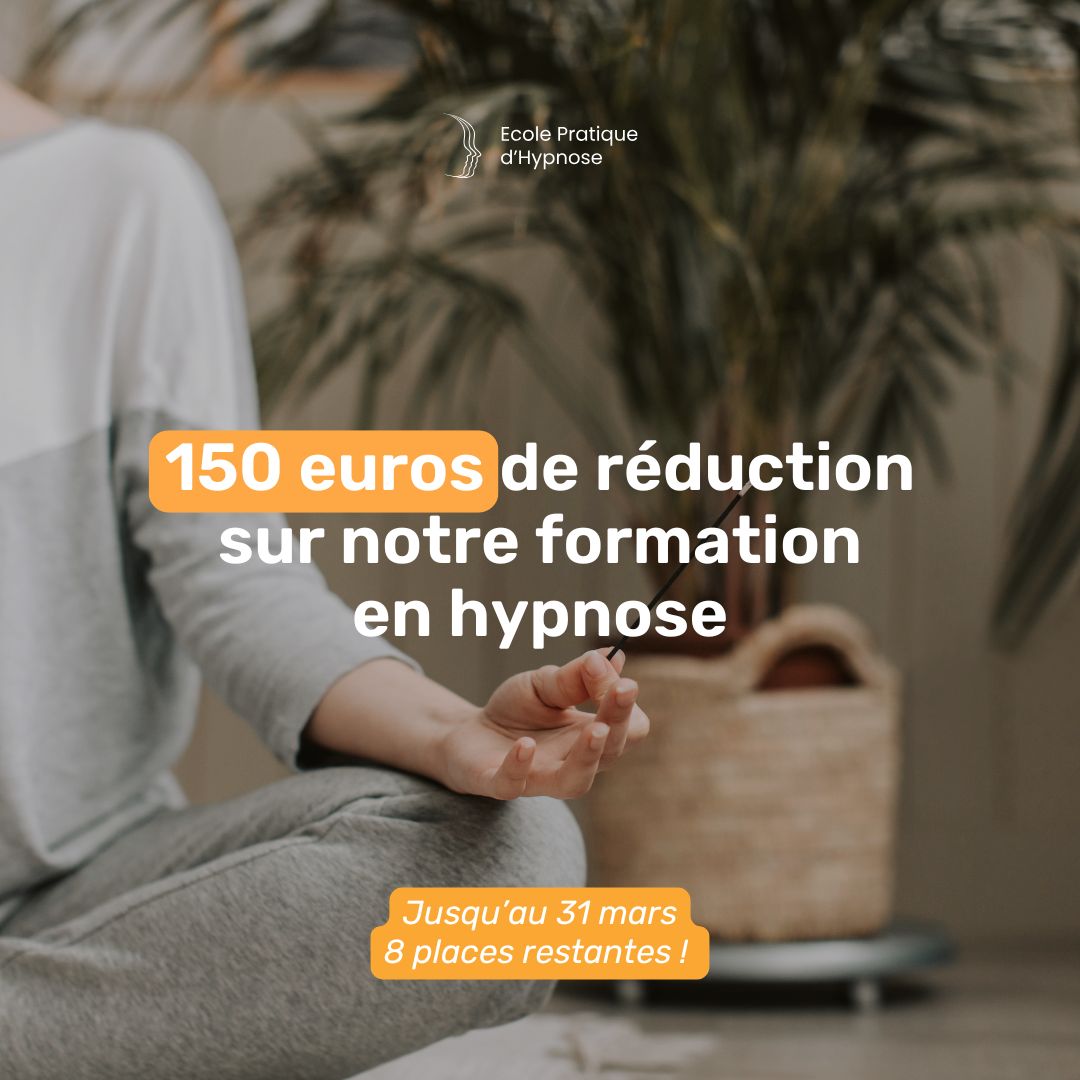 Ecole pratique d'hypnose Facebook ad: 8 places disponibles!