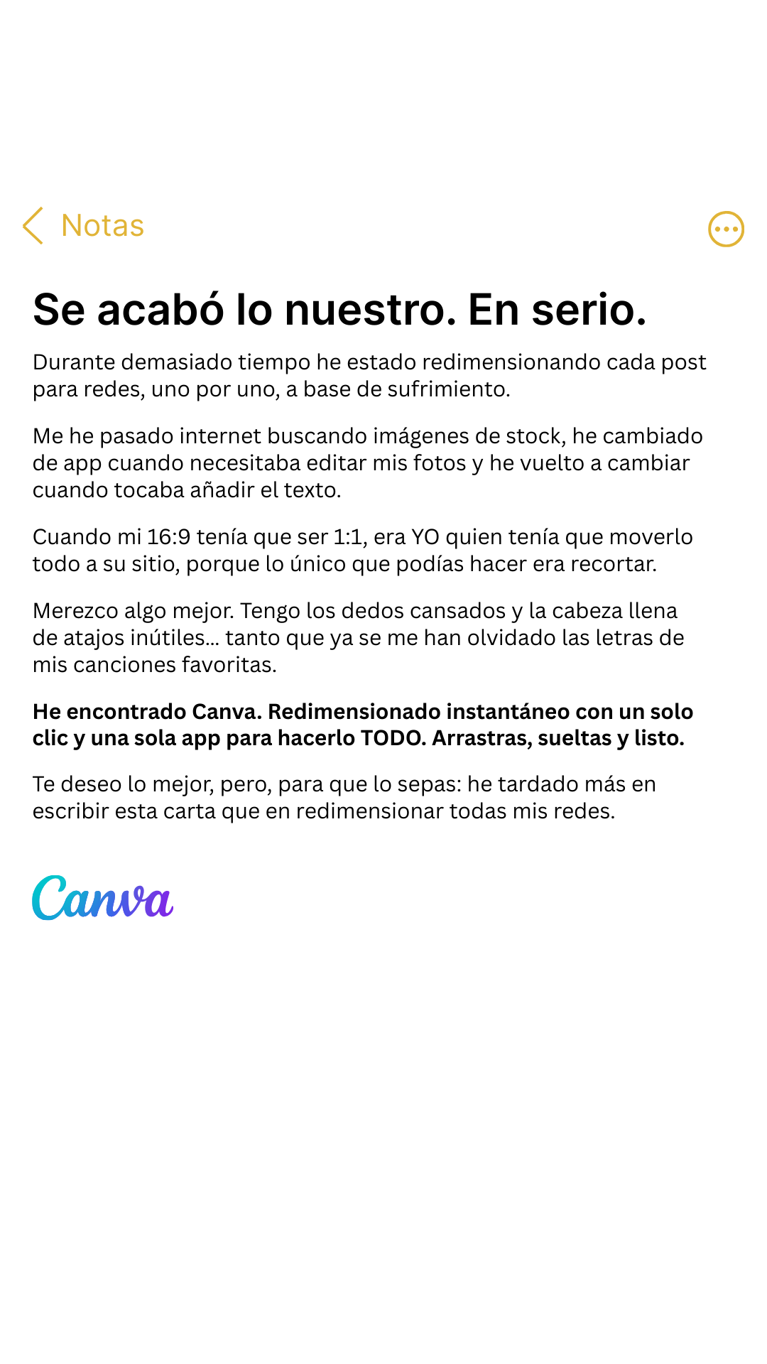 Canva Facebook ad