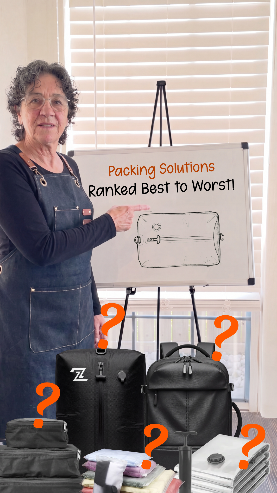 Travel With Michelle Facebook ad: Best Space-Saving Bag 2026!