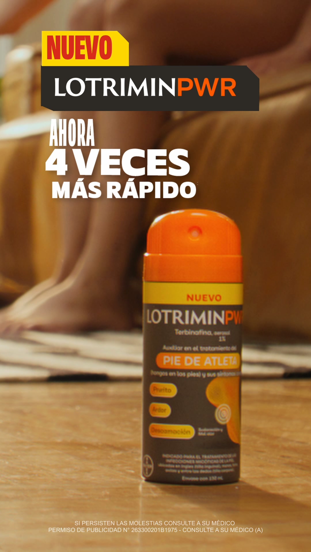 Lotrimin México Facebook ad: El aliado de tus pies: Lotrimin PWR