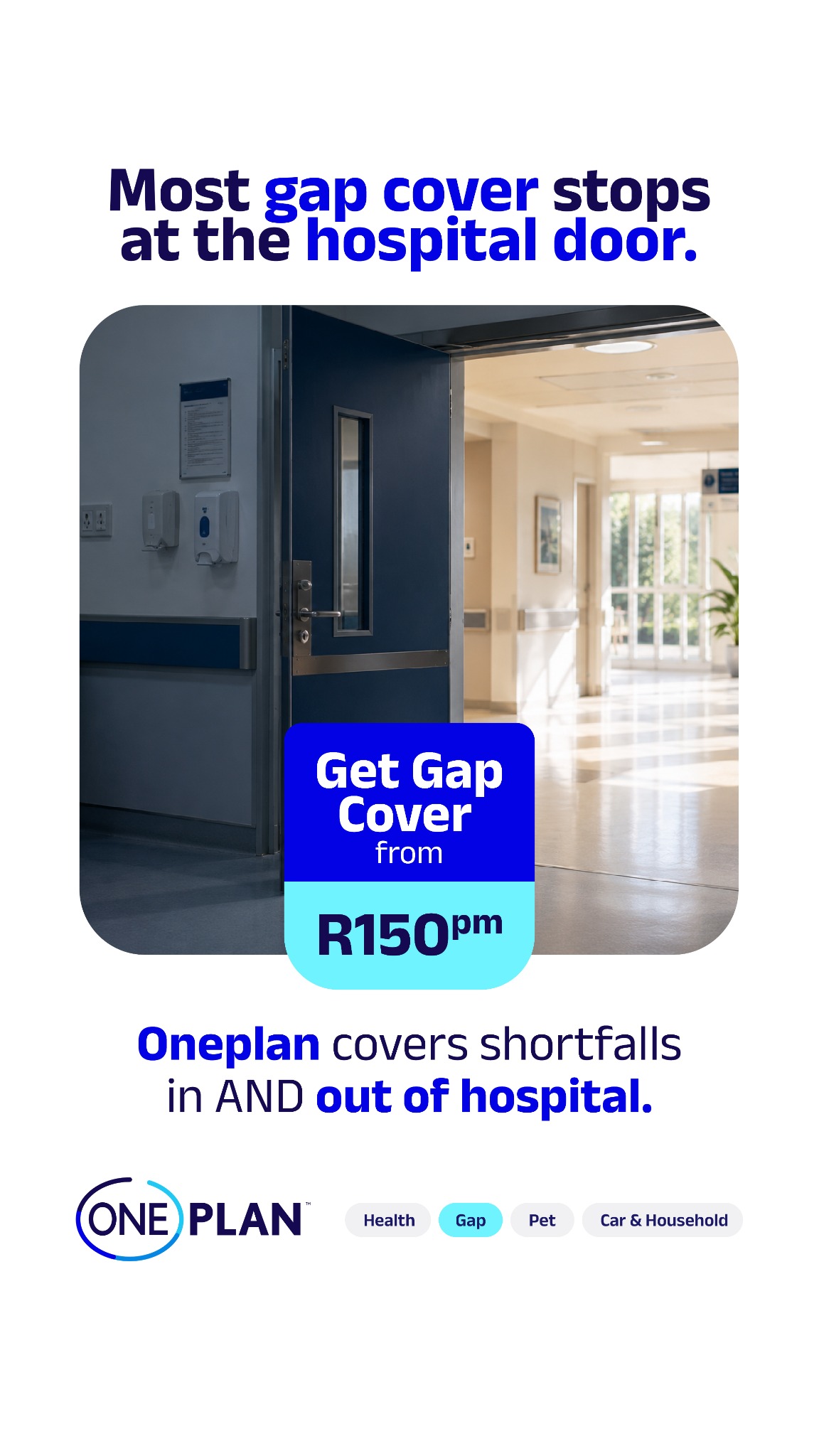 Oneplan Gap Cover Facebook ad