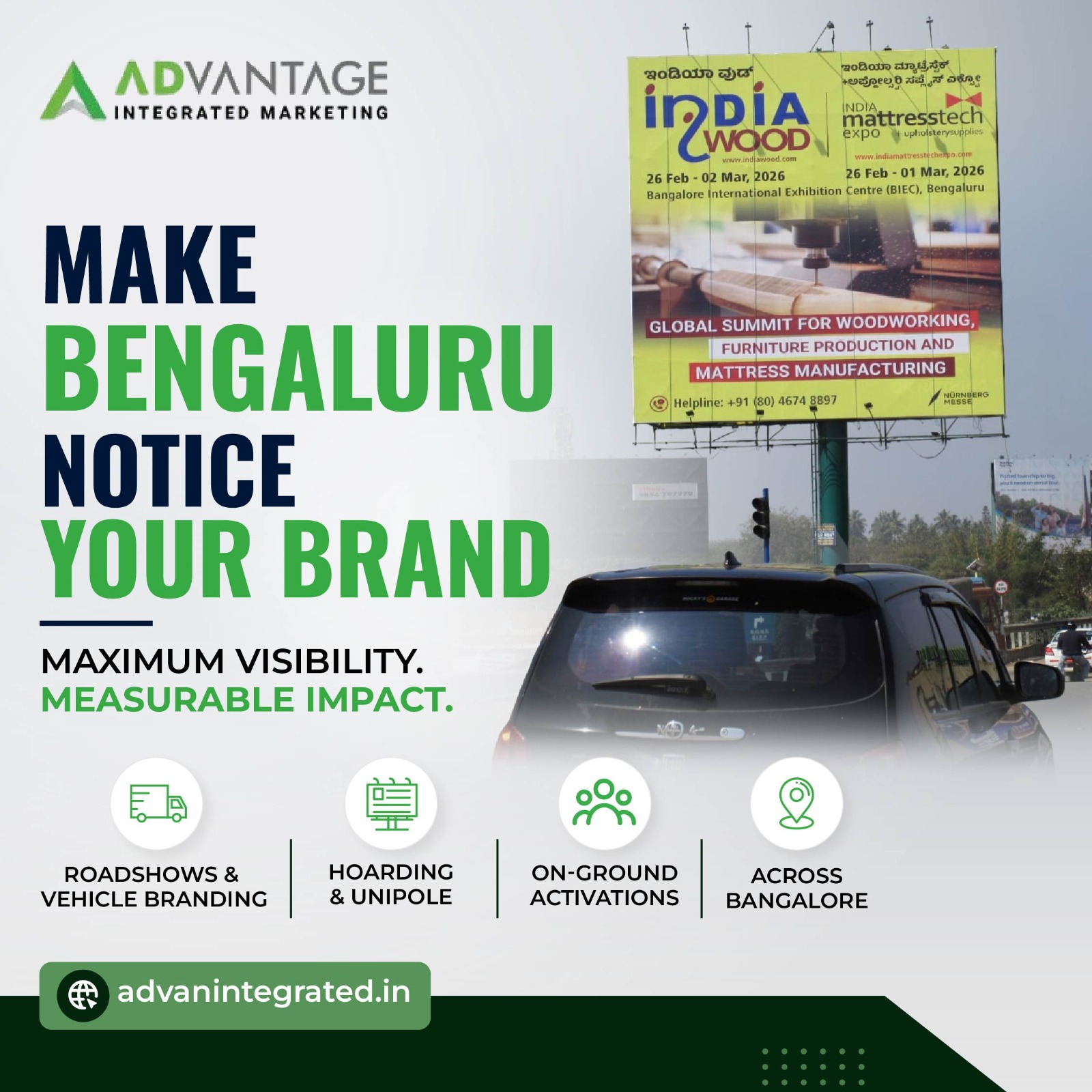 Advan Integrated Facebook ad: Boost Your Brand Visibility Across Bengaluru!