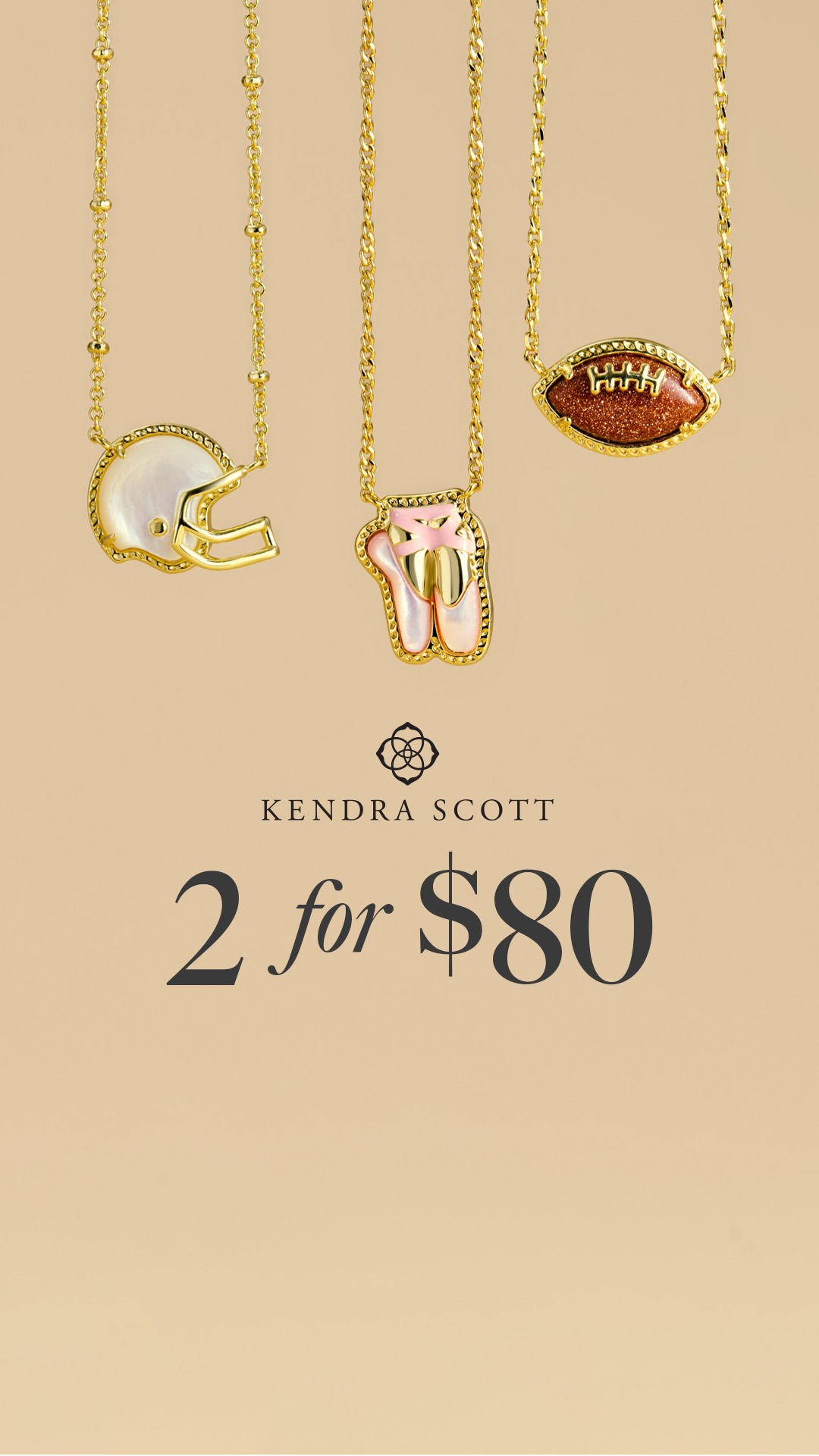 Kendra Scott Facebook ad: Shop 2 for $80