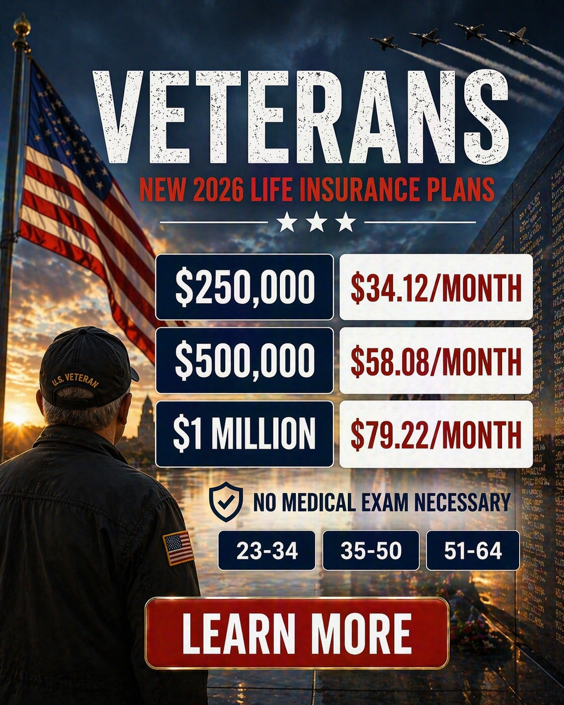 VA Life Benefits Facebook ad