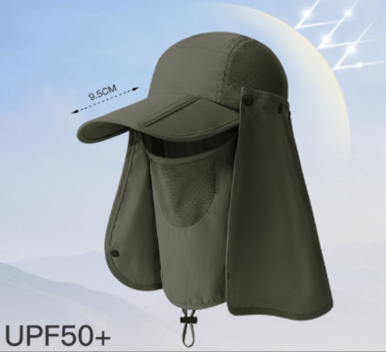 Articulos con Protección Solar Facebook ad: Gorras con Protección UPF50+.