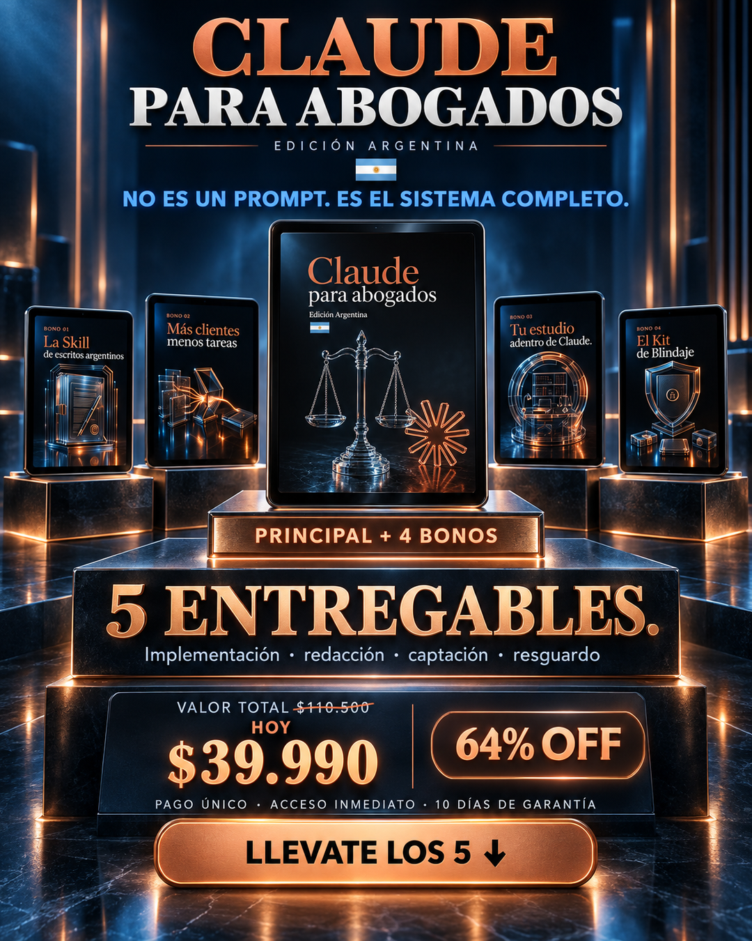 Automatiza juridico Facebook ad: Claude para Abogados | Edición Argentina