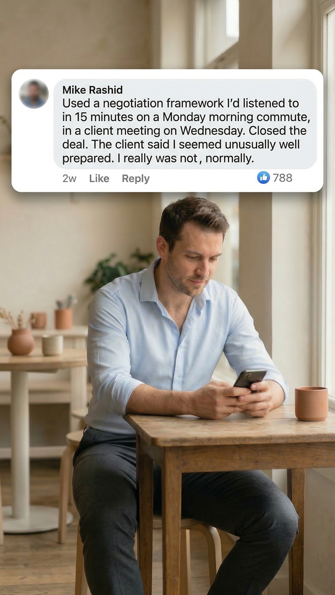 Blinkist Facebook ad