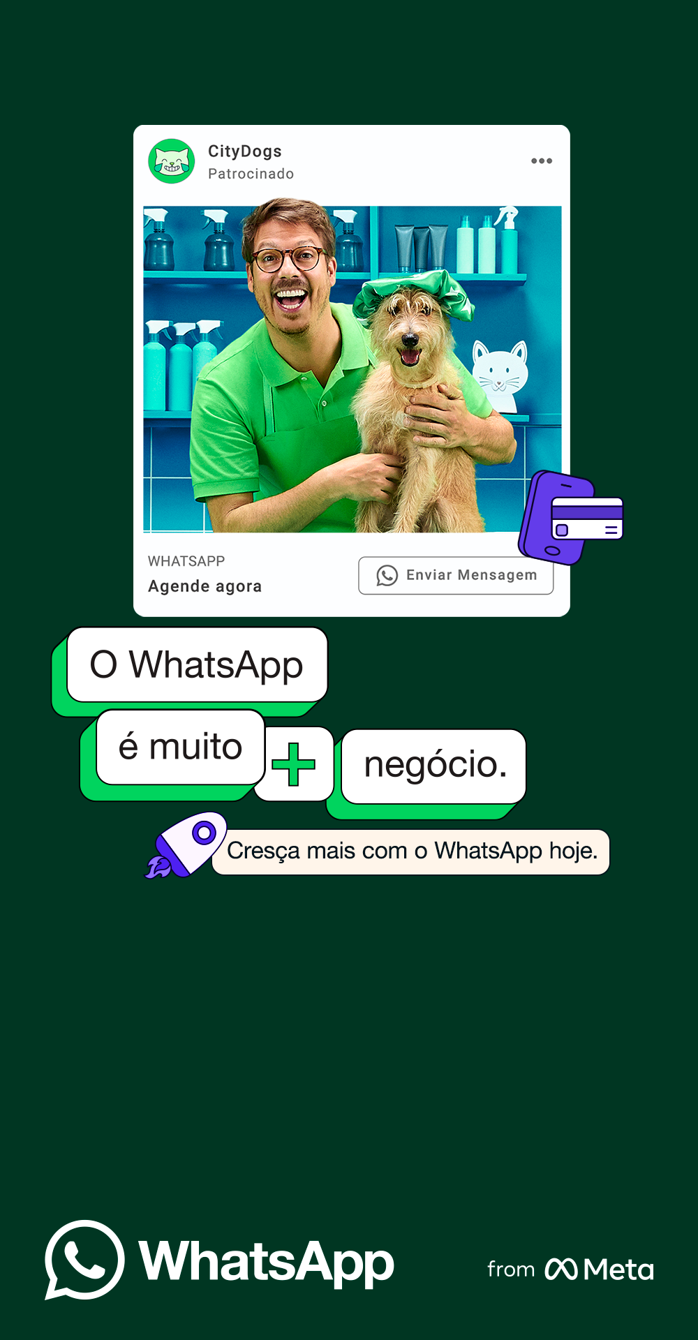 WhatsApp Facebook ad