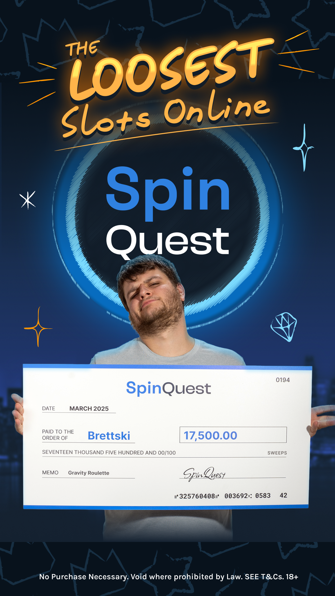 SpinQuest Casino Facebook ad
