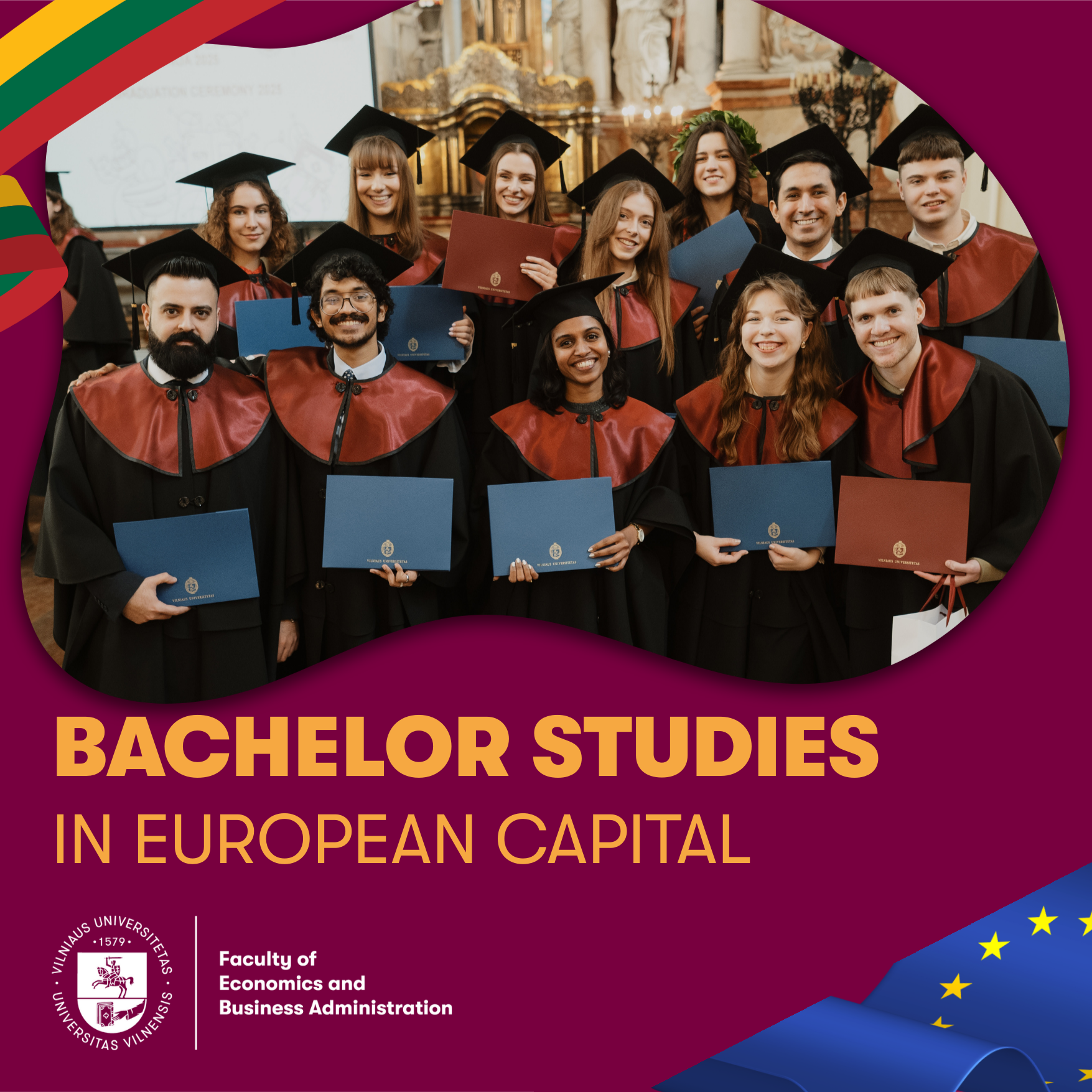 VU Ekonomikos ir verslo administravimo fakultetas Facebook ad: Thinking about studying abroad?