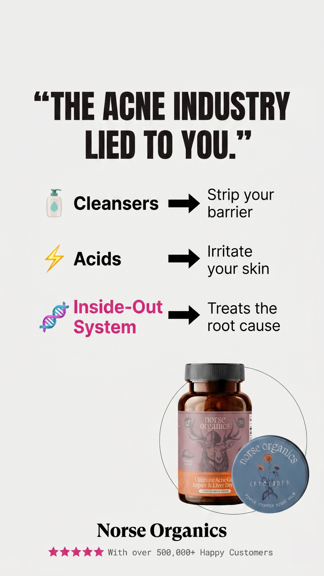 Norse Organics Facebook ad