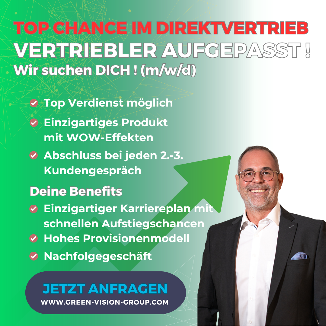 Green Vision Group Facebook ad: Jetzt Rückruf anfordern und informieren