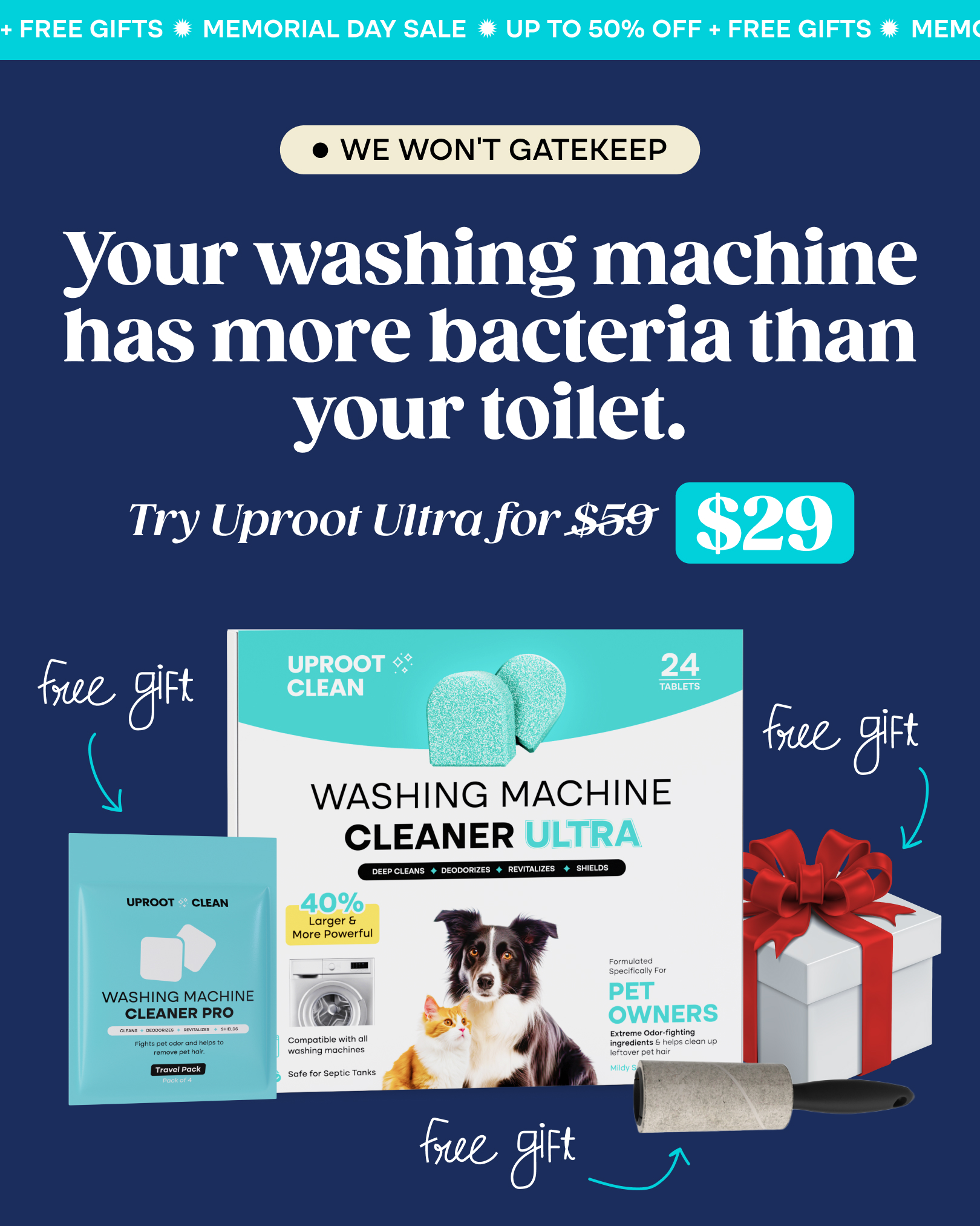 Uproot Clean Facebook ad