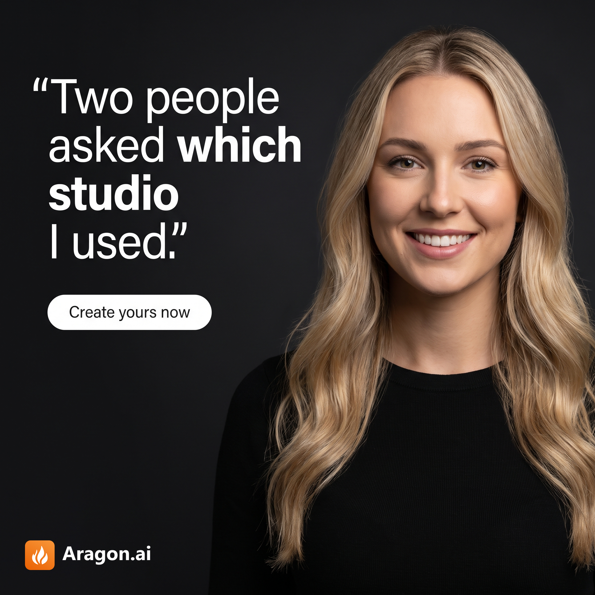 Aragon.ai Facebook ad: Realistic AI headshots in minutes