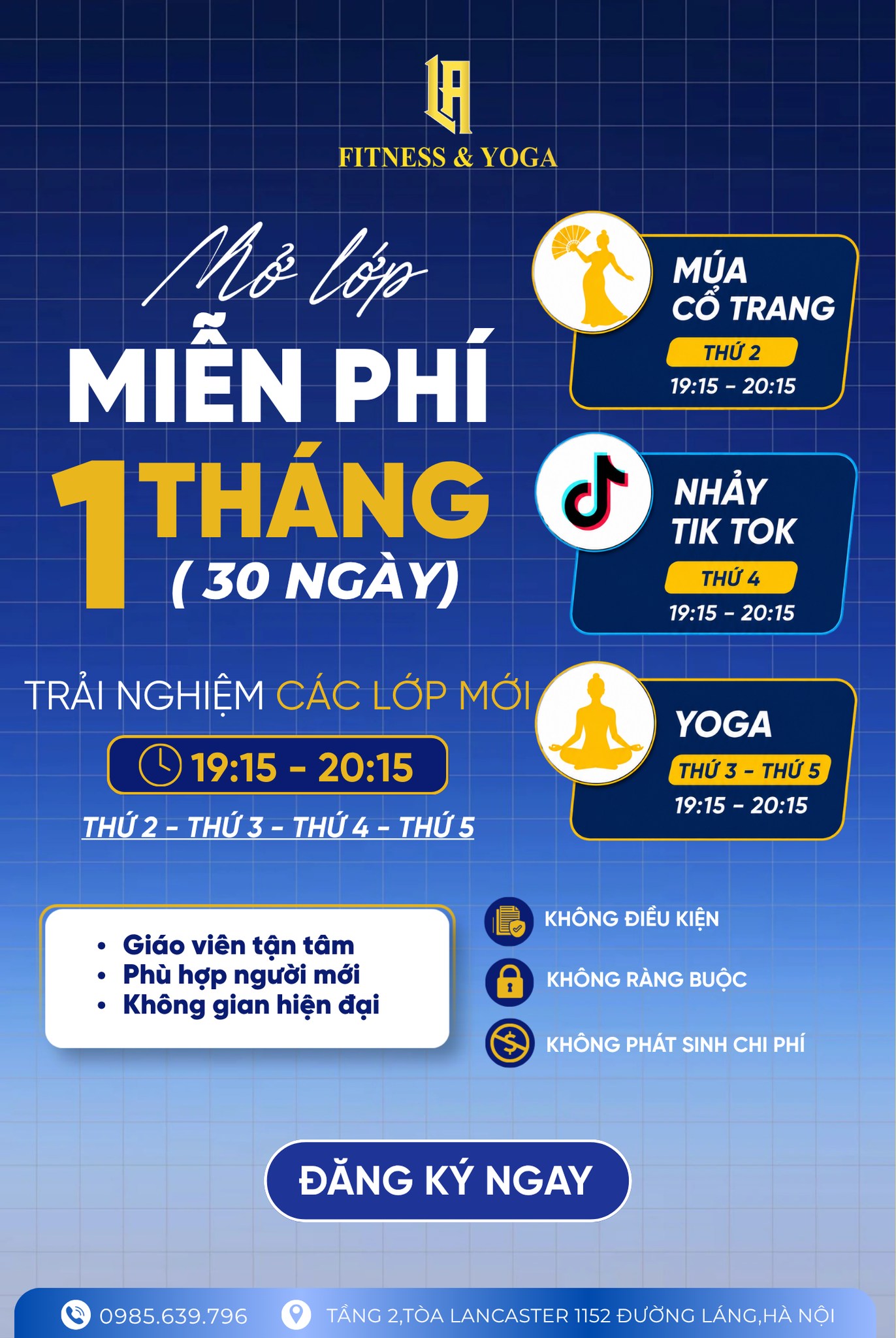 La Fitness & Yoga - Lancaster Luminaire 1152 Đường Láng Facebook ad