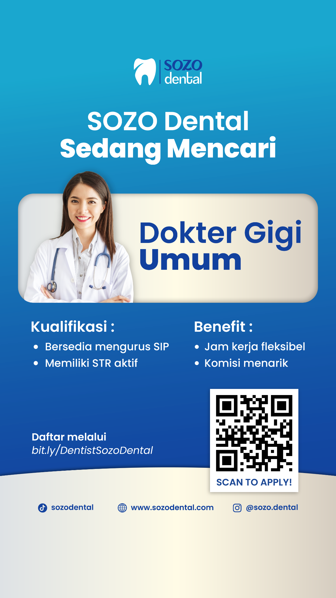 Sozo Dental Clinic - Hiring & Location Facebook ad