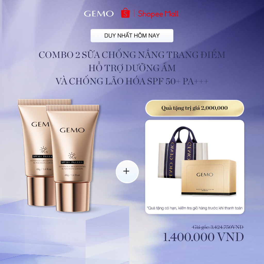 GEMO Vietnam Facebook ad: 3 phút là thấy nâng cơ, 28 ngày…