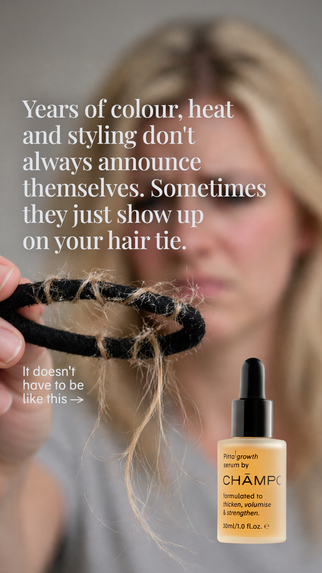 Chāmpo Haircare Facebook ad