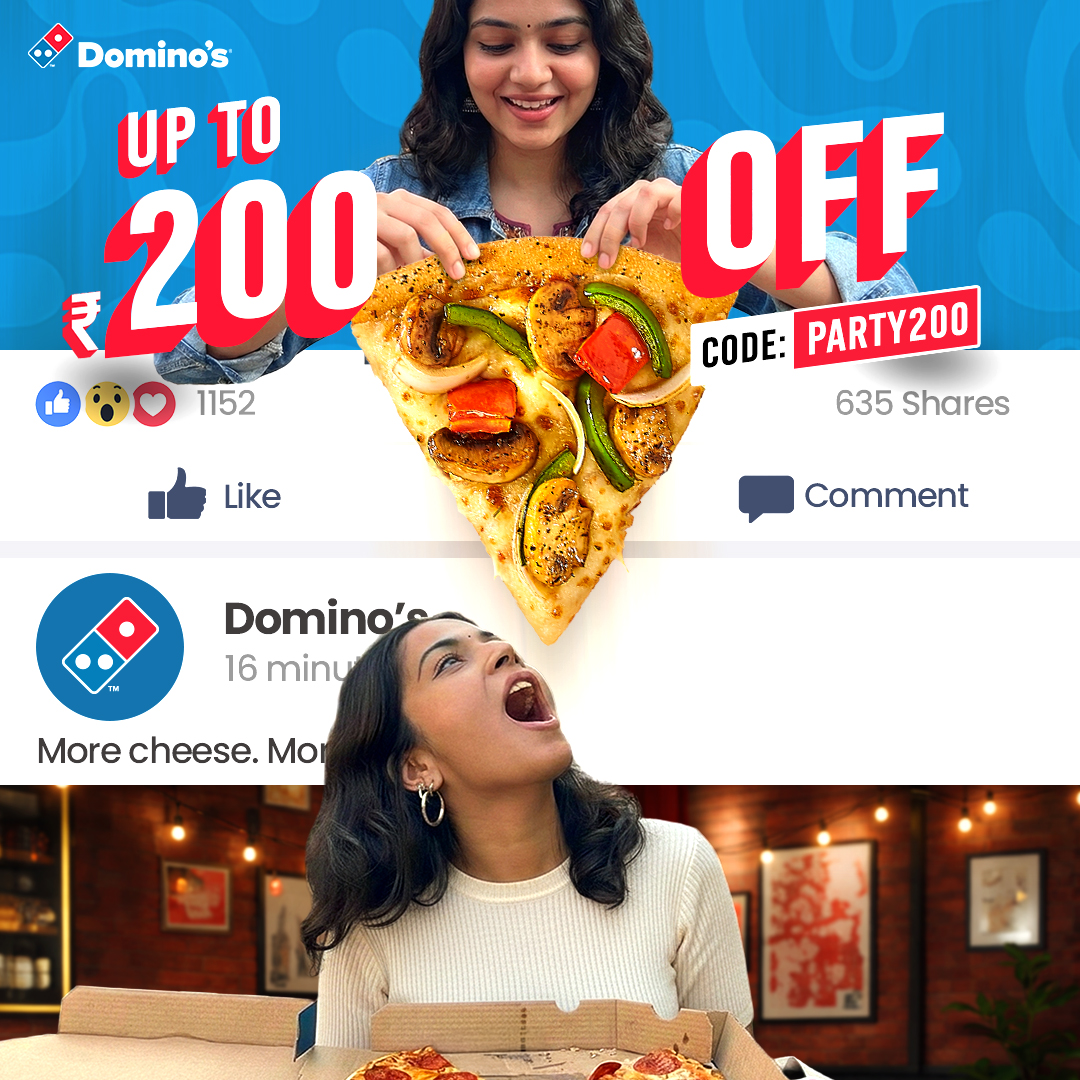 Domino's Pizza India Facebook ad