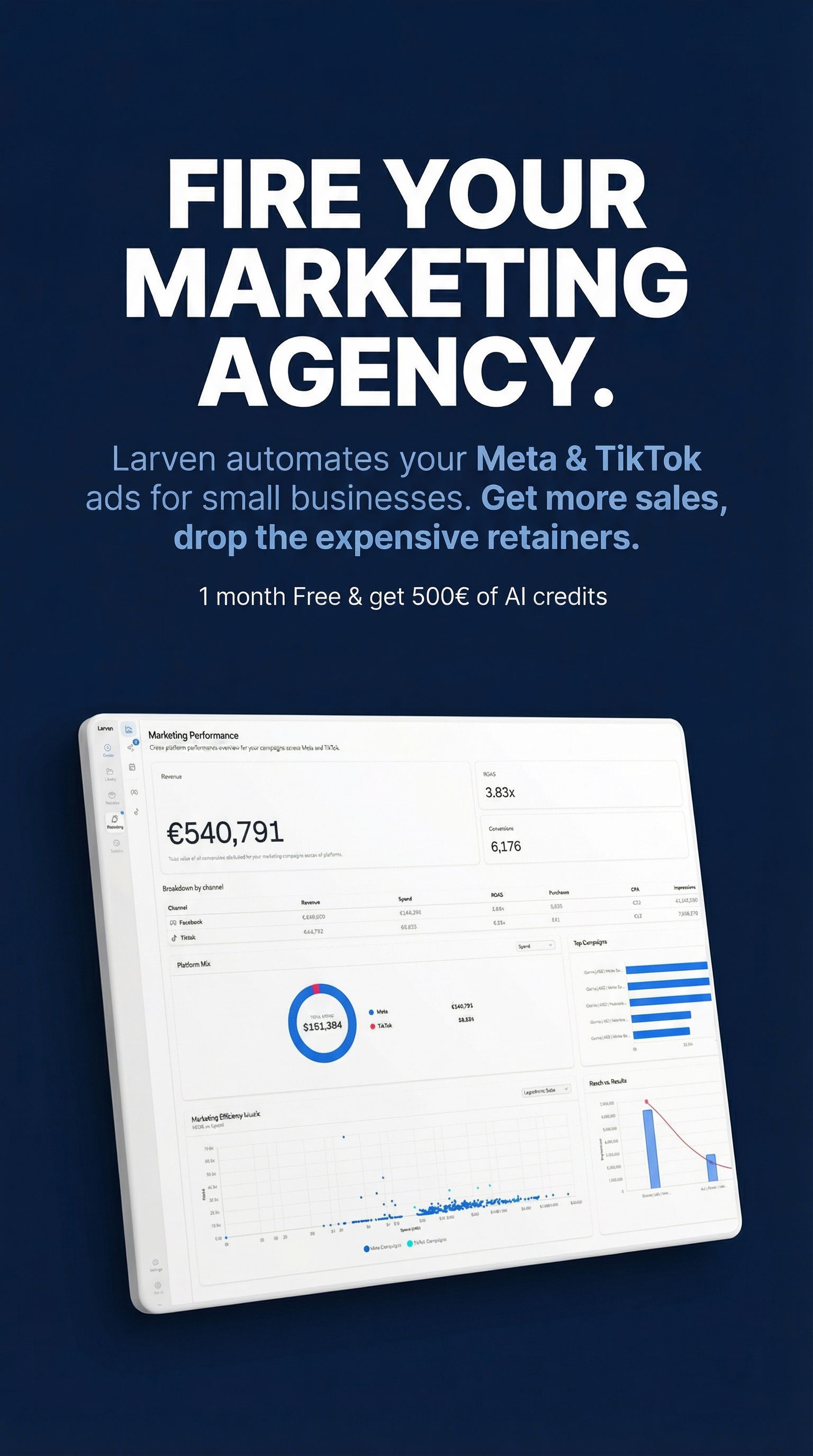 Larven AI Facebook ad