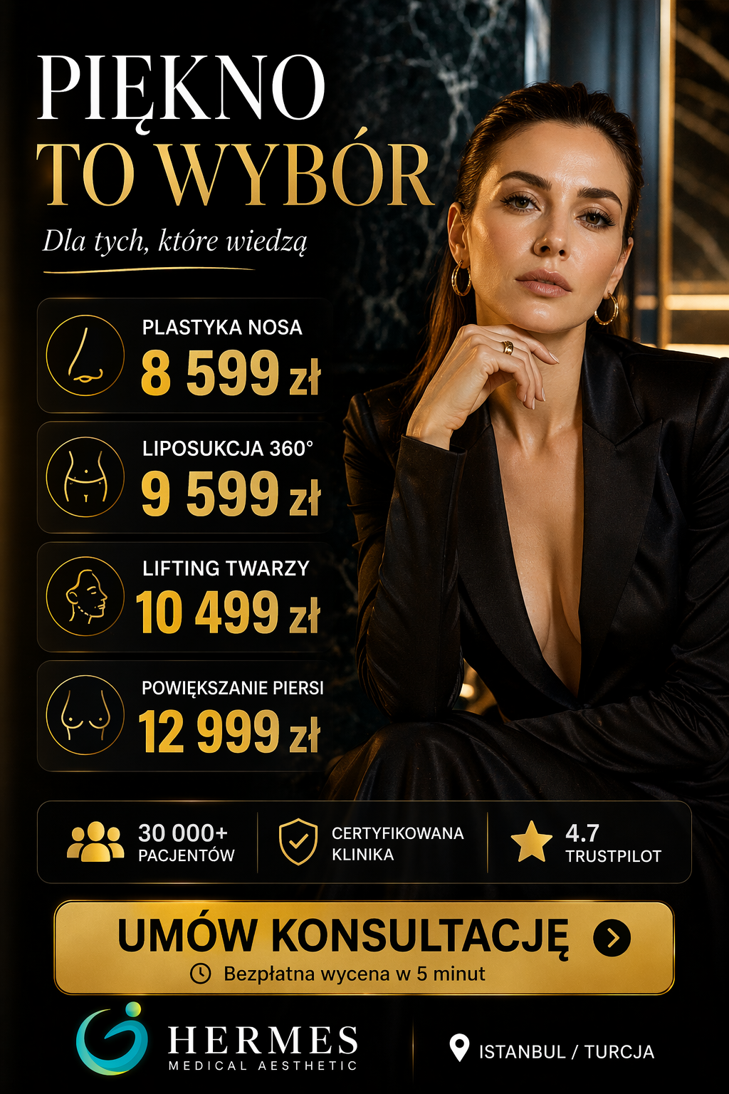 Hermes Aesthetic Clinic Facebook ad