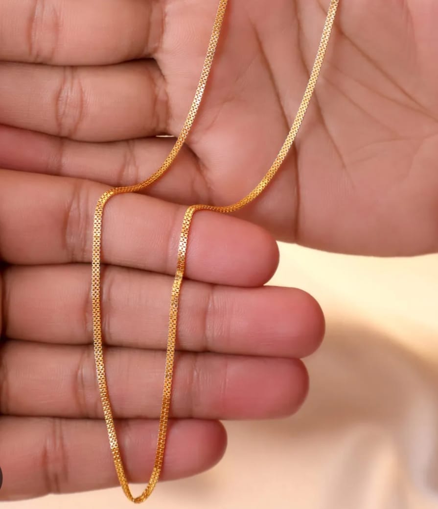 Mona baba jewellery Facebook ad: 1.5 gram18 carat gold plated chain for men…