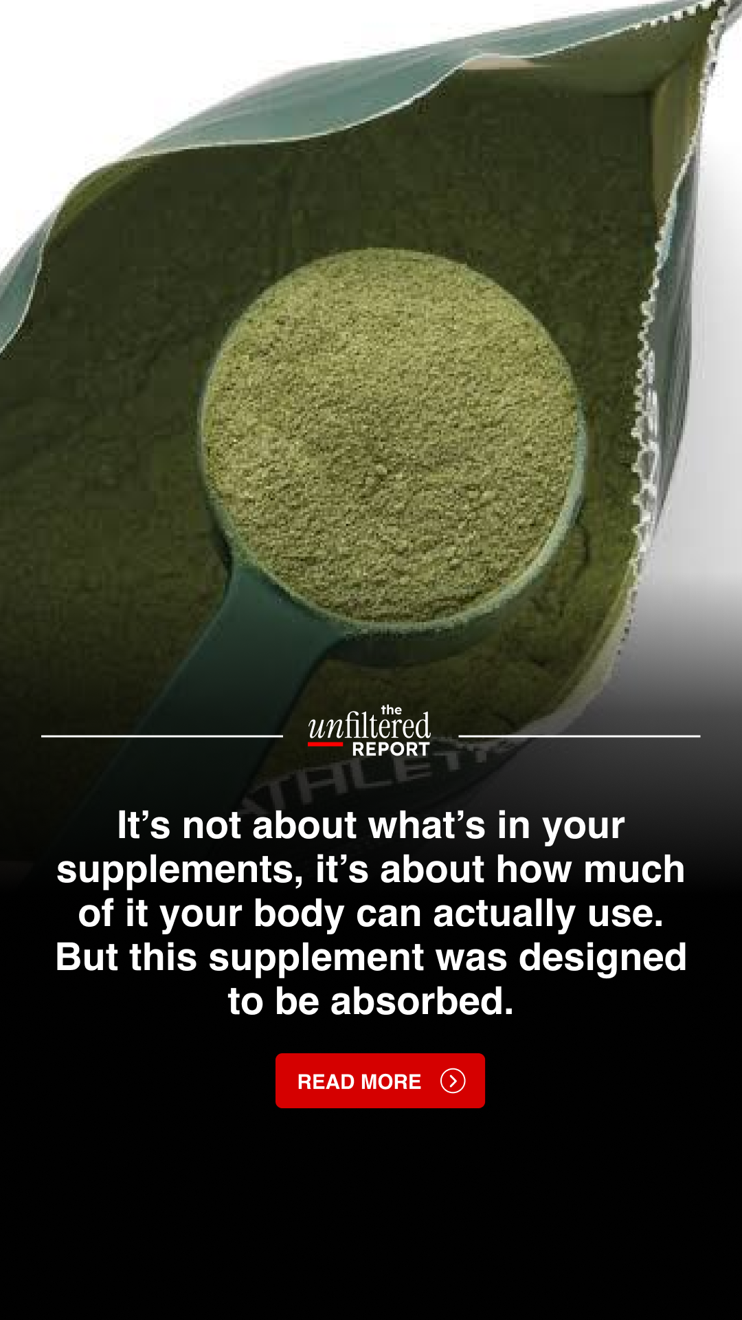 The Unfiltered Report Facebook ad