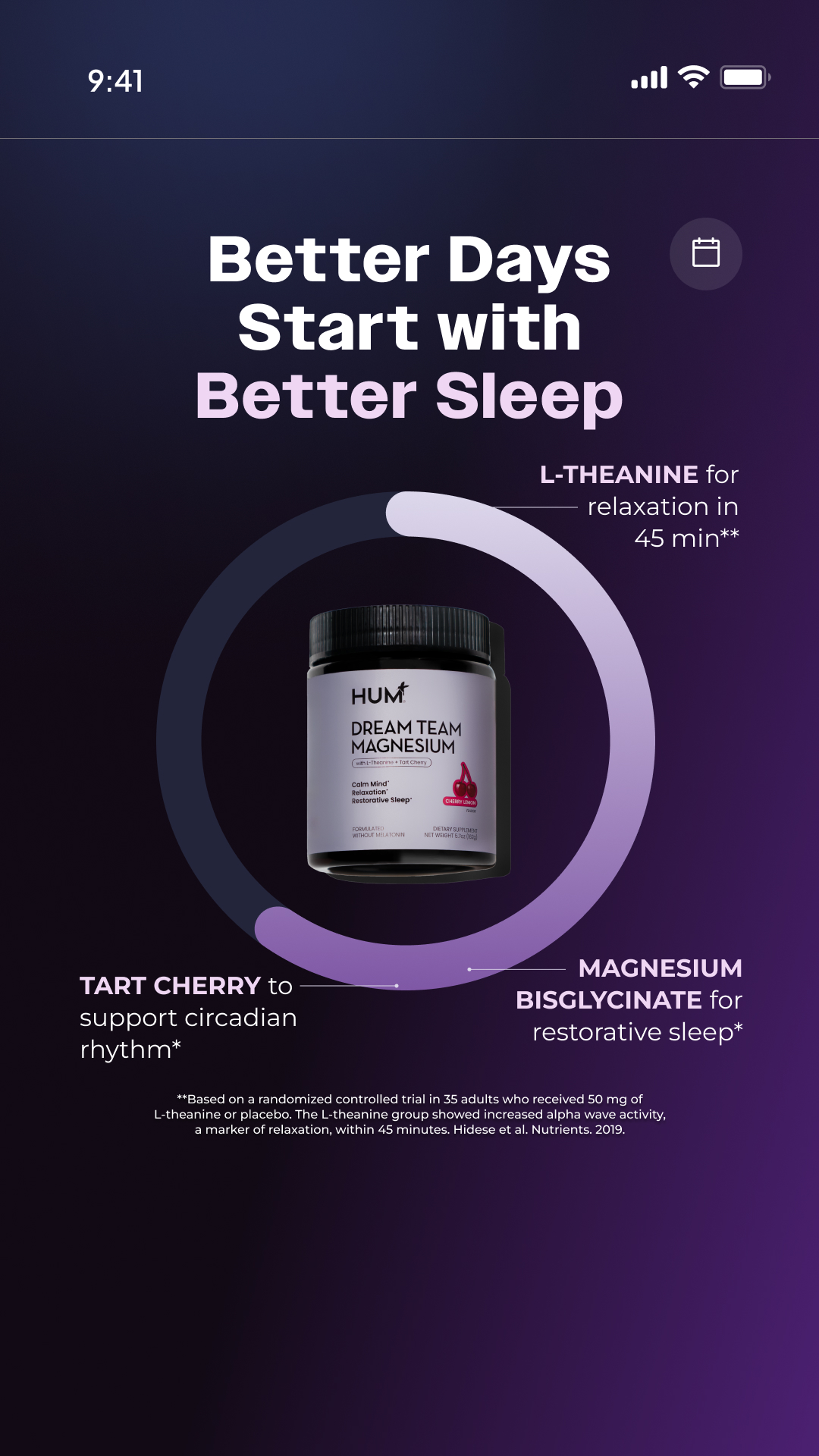 HUM Nutrition Facebook ad