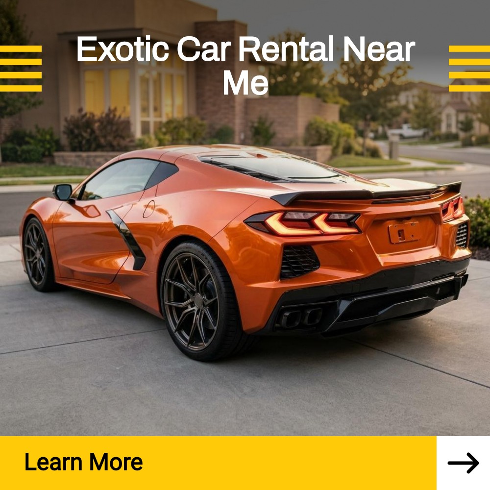 Quick Overview Facebook ad: Exotic Car Rental Near Me