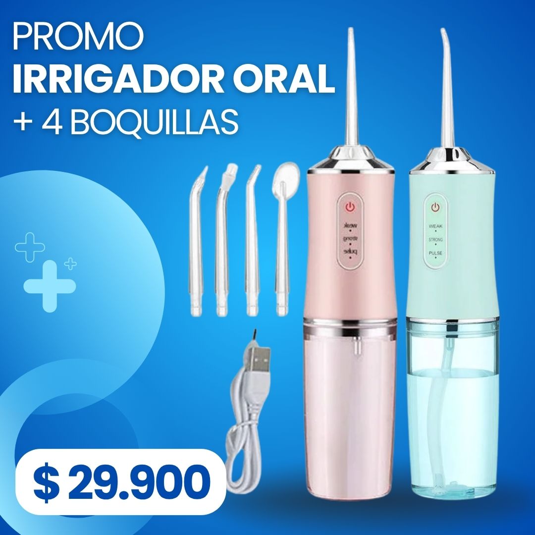 Lamag.col Facebook ad: PROMO! Irrigador Oral Limpieza Dental Profunda Recargable