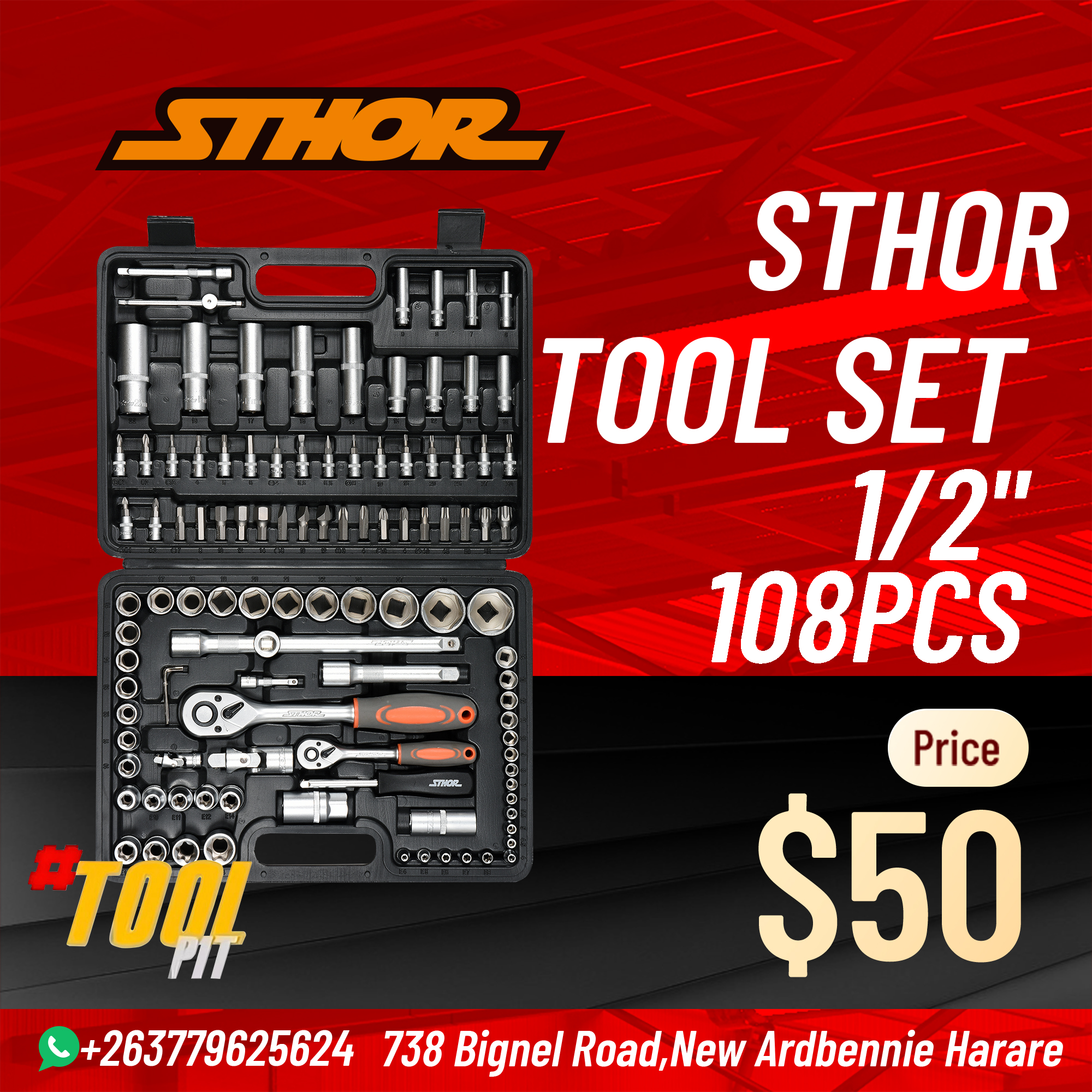 YATO Tools Zimbabwe - The Tool pit Facebook ad: Yato tool sets