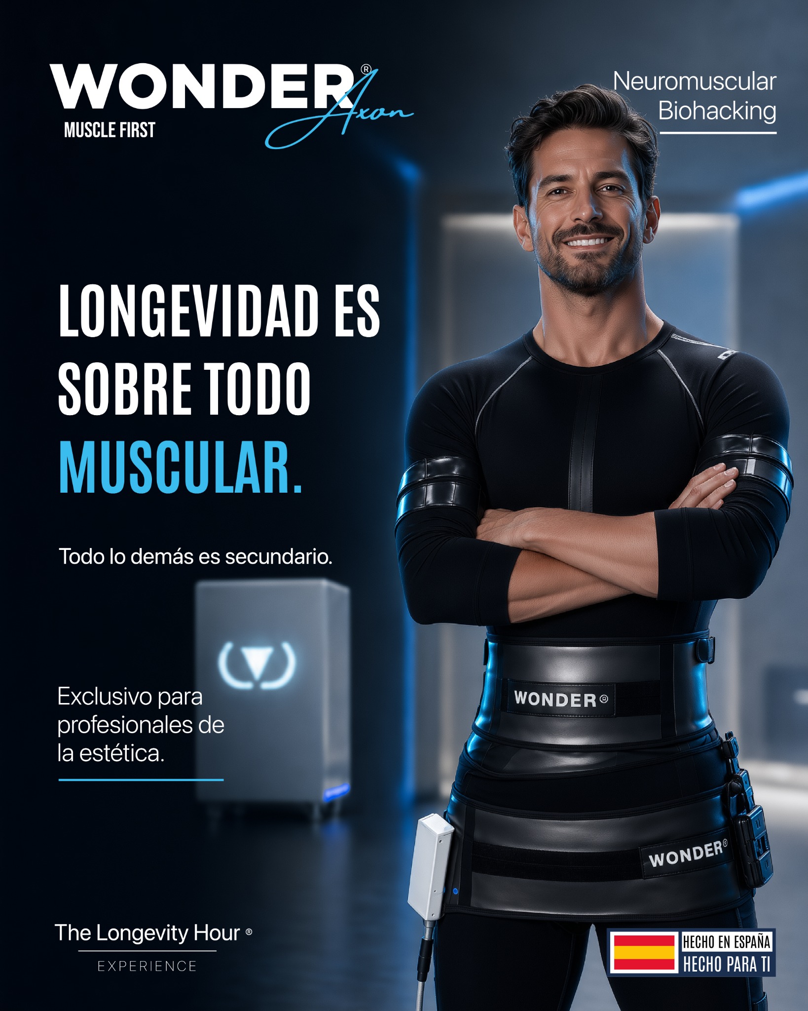 Wonder Beauty Equipment Facebook ad: Descubre el sistema Wonder Axon