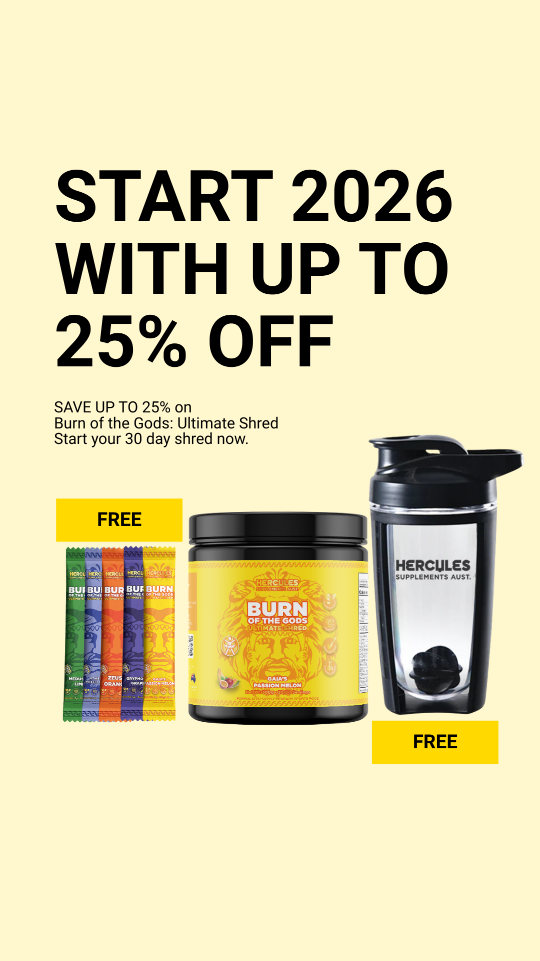 Hercules Supplements Aust Facebook ad