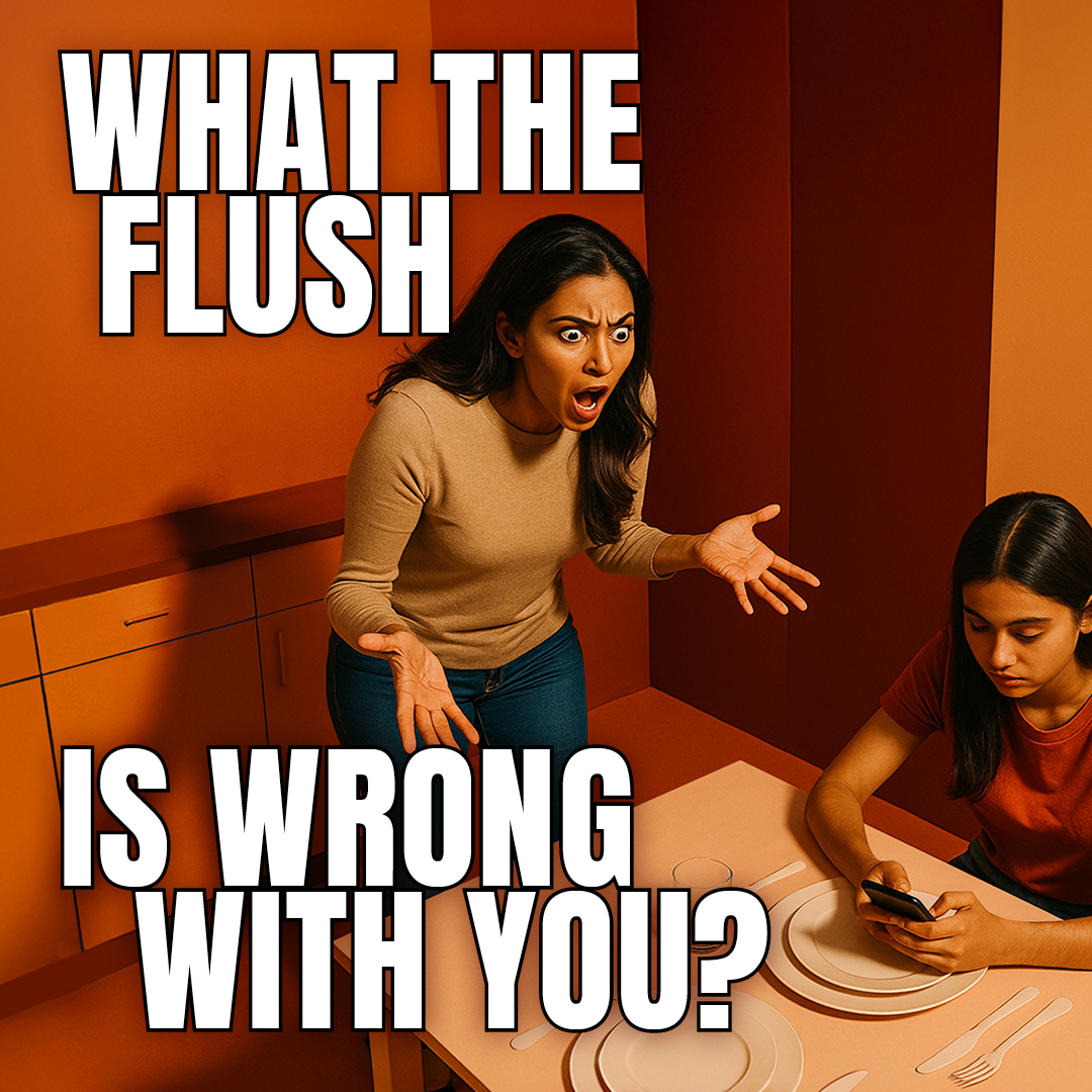 What The Flush Facebook ad: Menopause symptom checker
