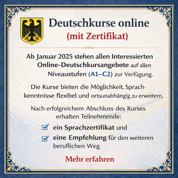 Daylight 02 Facebook ad: Online Deutsch lernen leicht gemacht