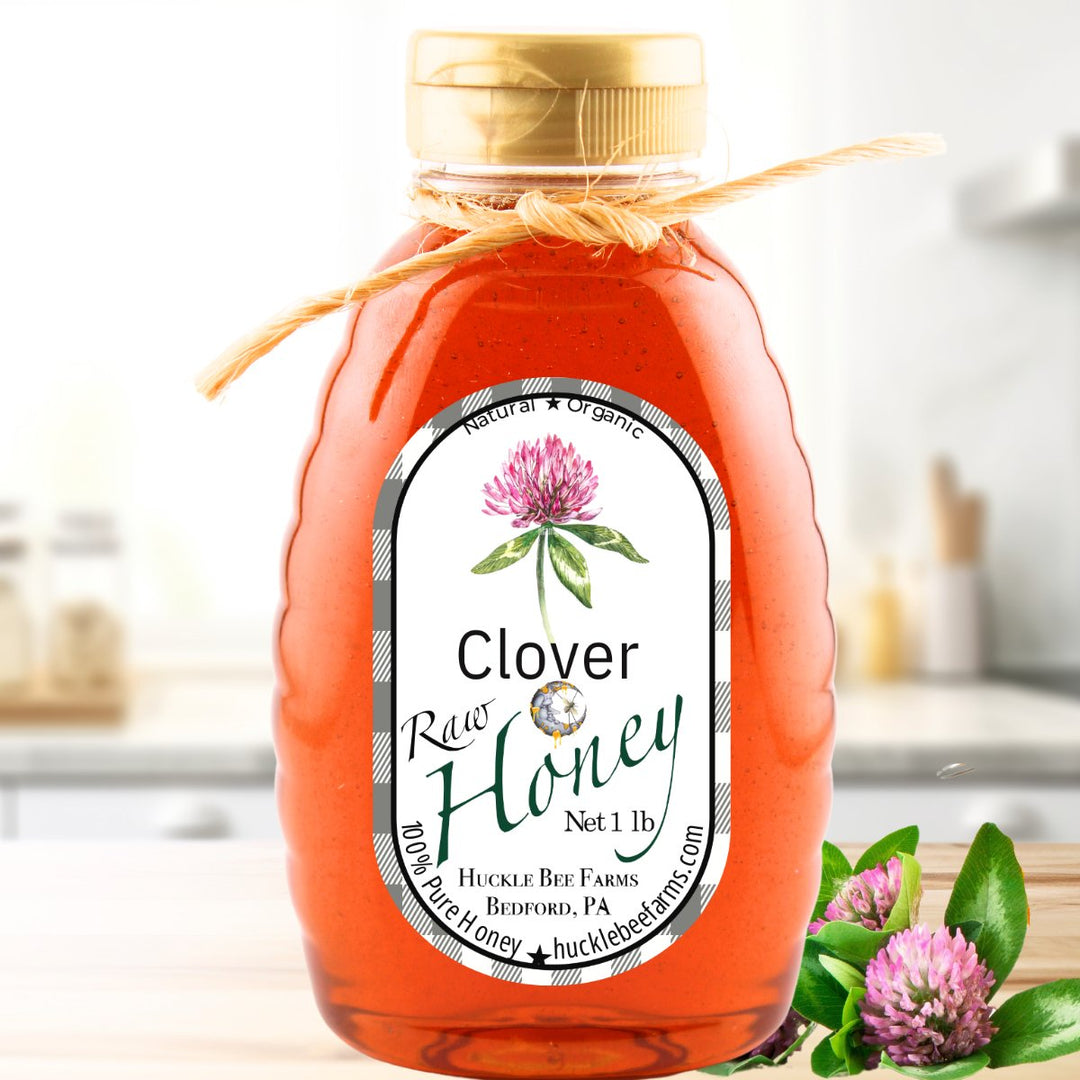 Huckle Bee Farms LLC Facebook ad: 4.9★ from 35,000+ customers.