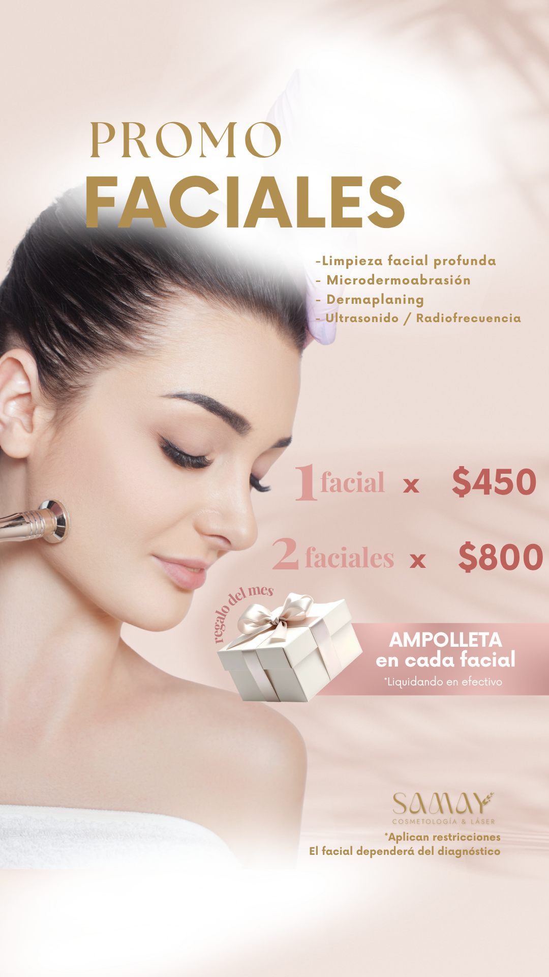 Samay Cosmetología & Láser Facebook ad from Apr 14, 2026