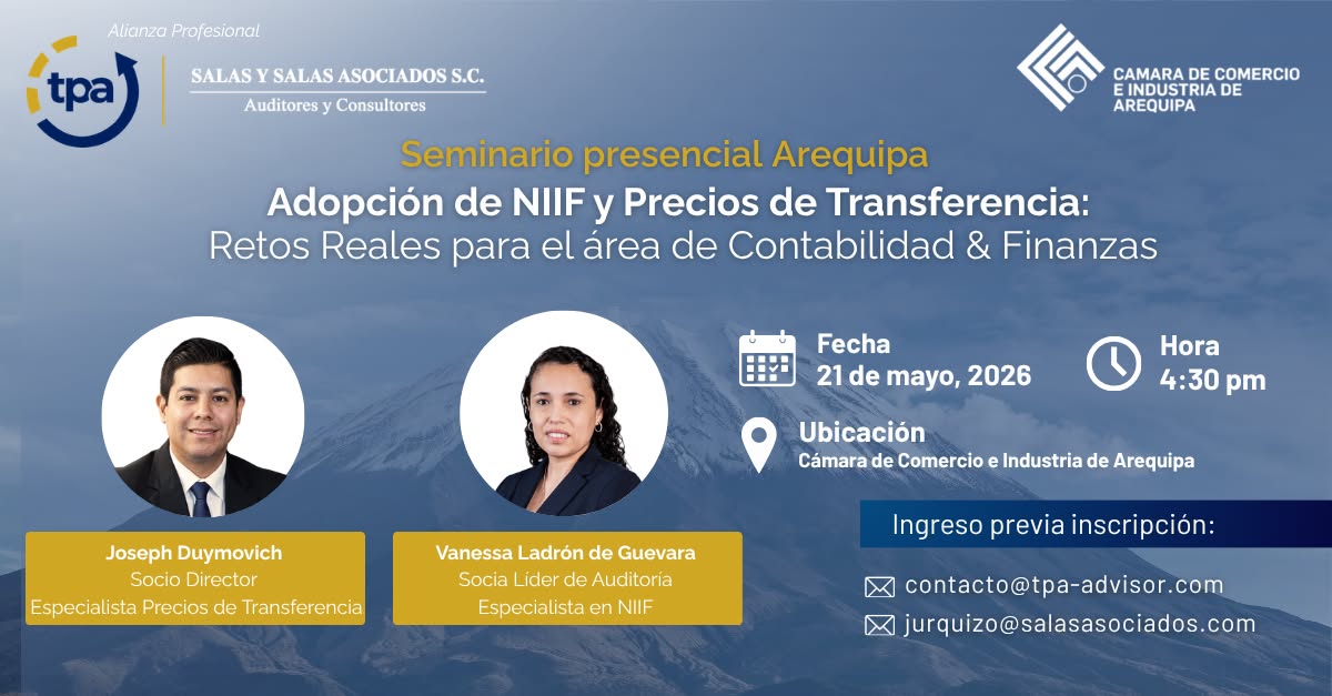 TPA Consultores & Auditores Facebook ad: NIIF y Precios de Transfe