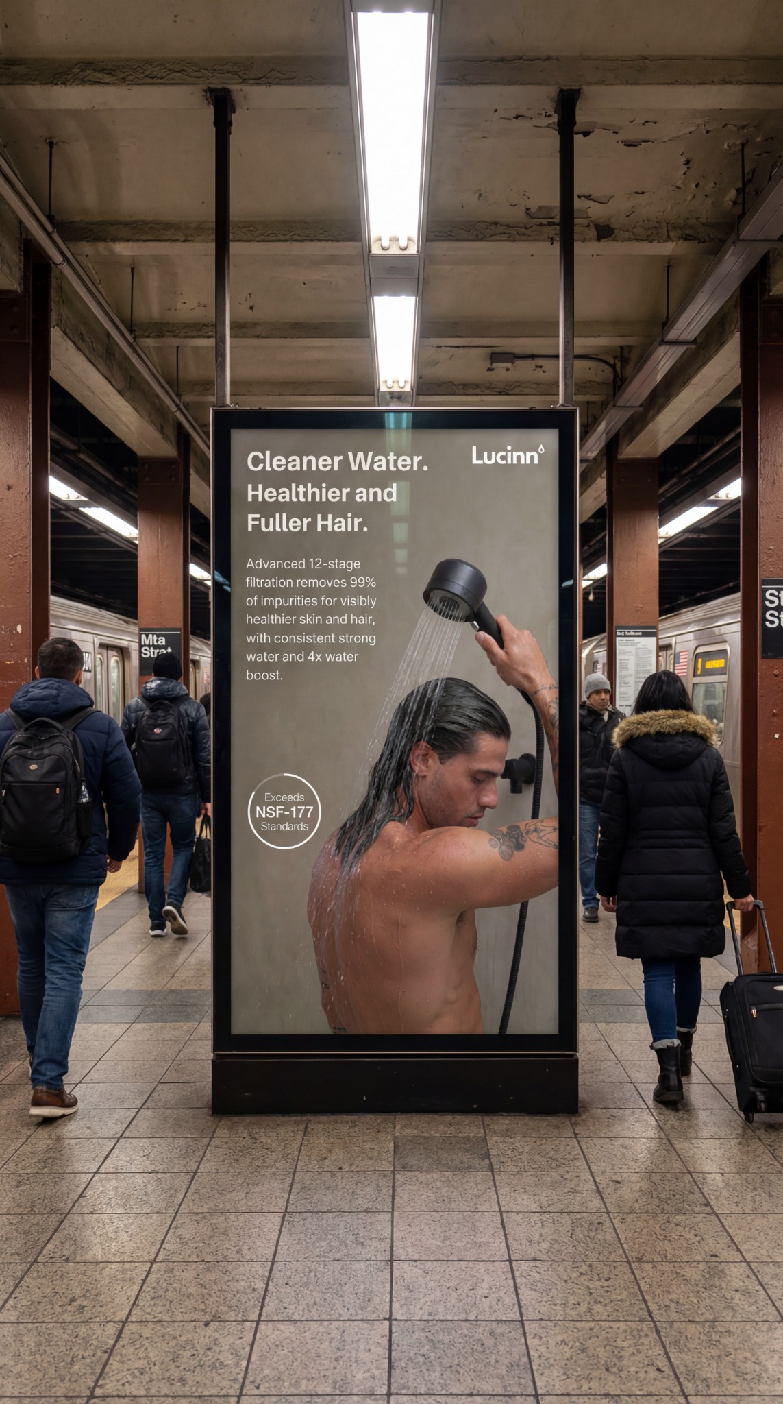 Lucinn Filtered Showerhead Facebook ad