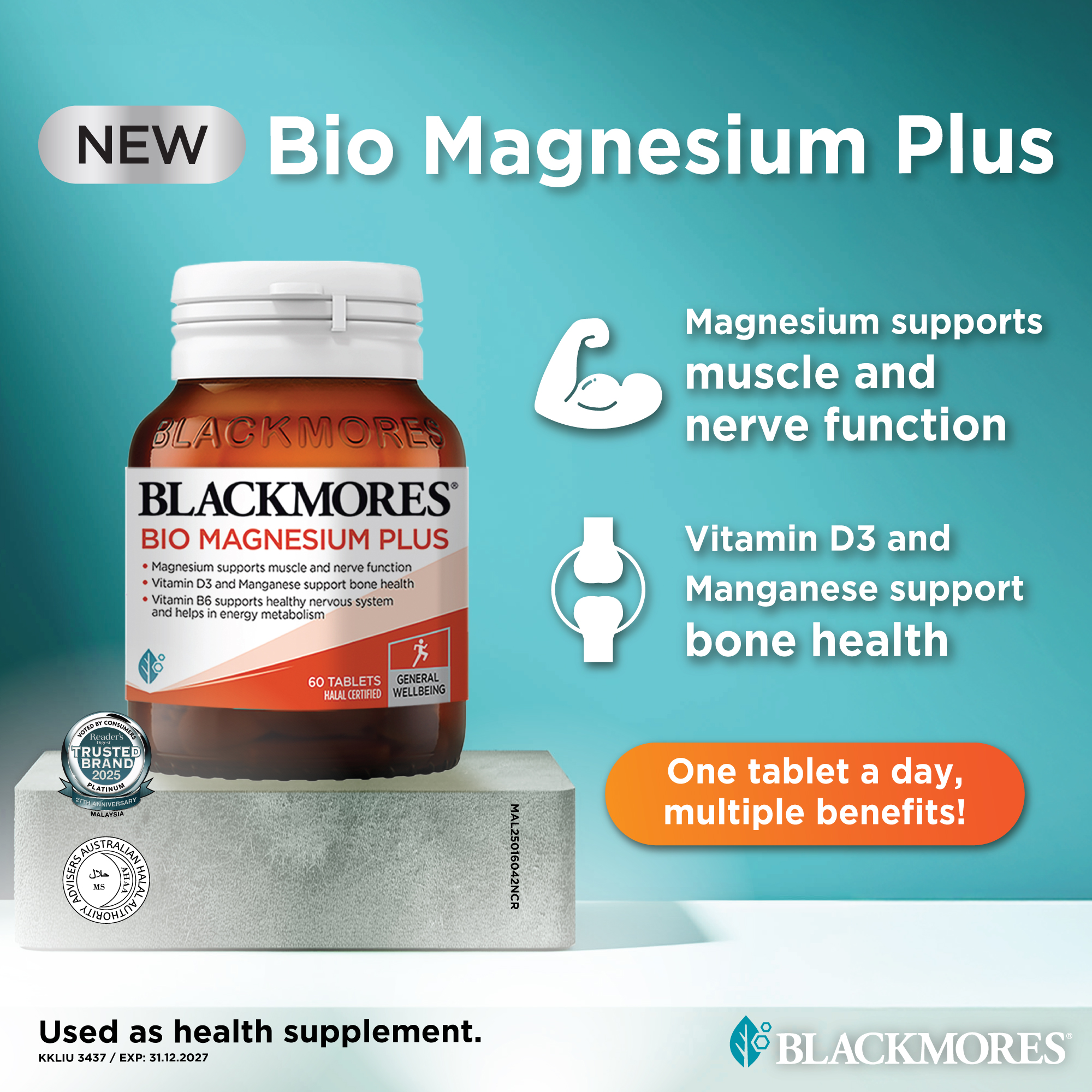 Blackmores Malaysia Facebook ad: Muscle & Bone Support Daily