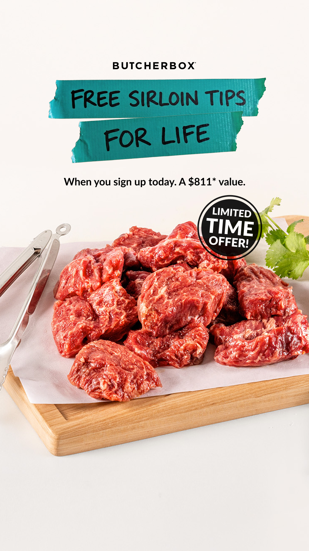 ButcherBox Facebook ad
