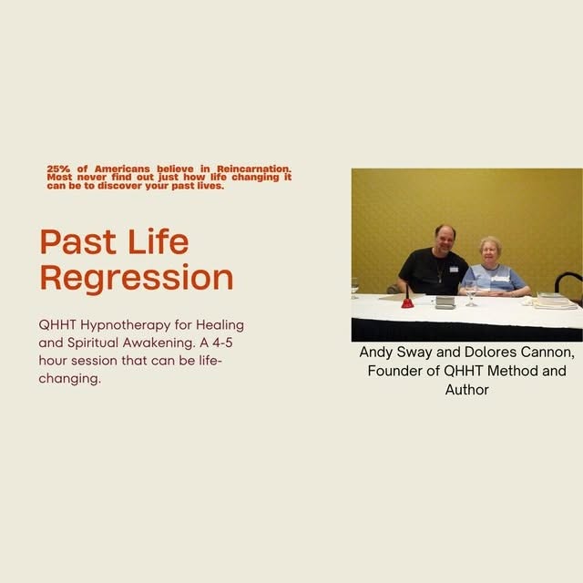 The Scorpionic Wizard Facebook ad: QHHT Past Life Regression Hypnotherapist Andy Sway