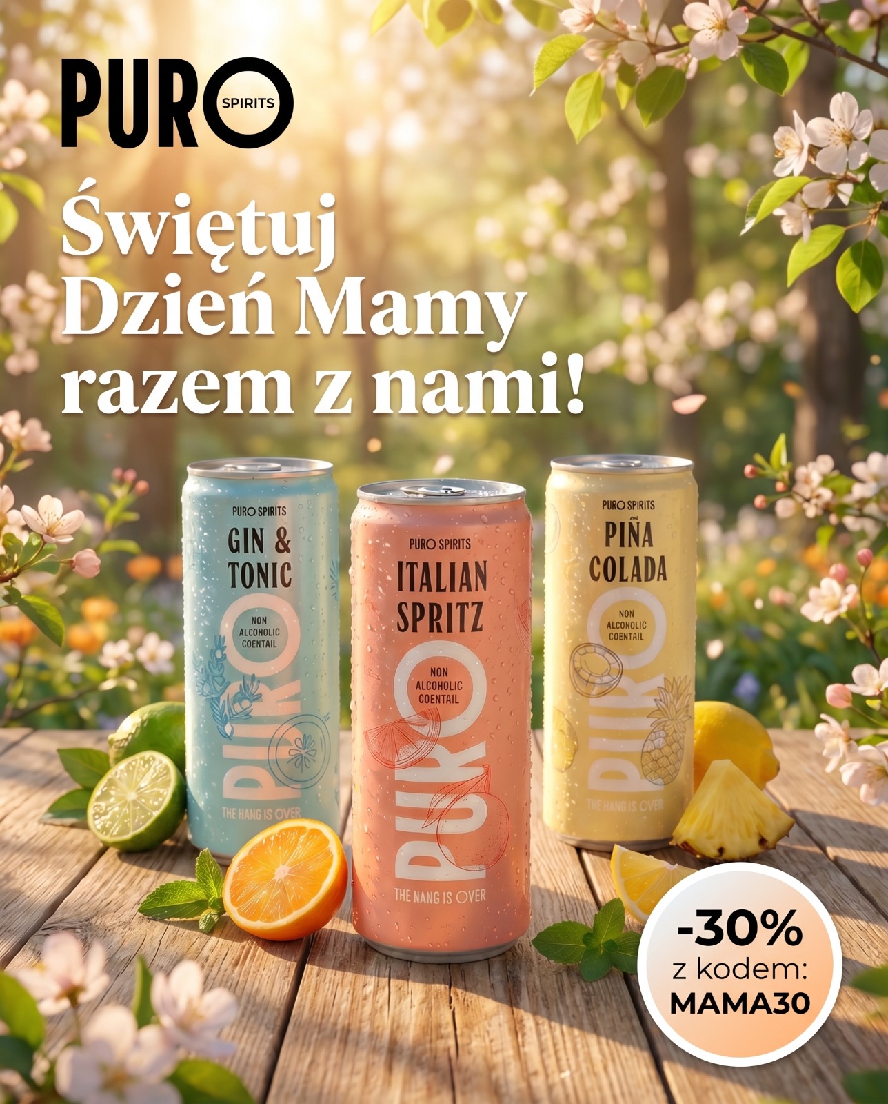 PURO Spirits Non-Alcoholic Drinks Facebook ad