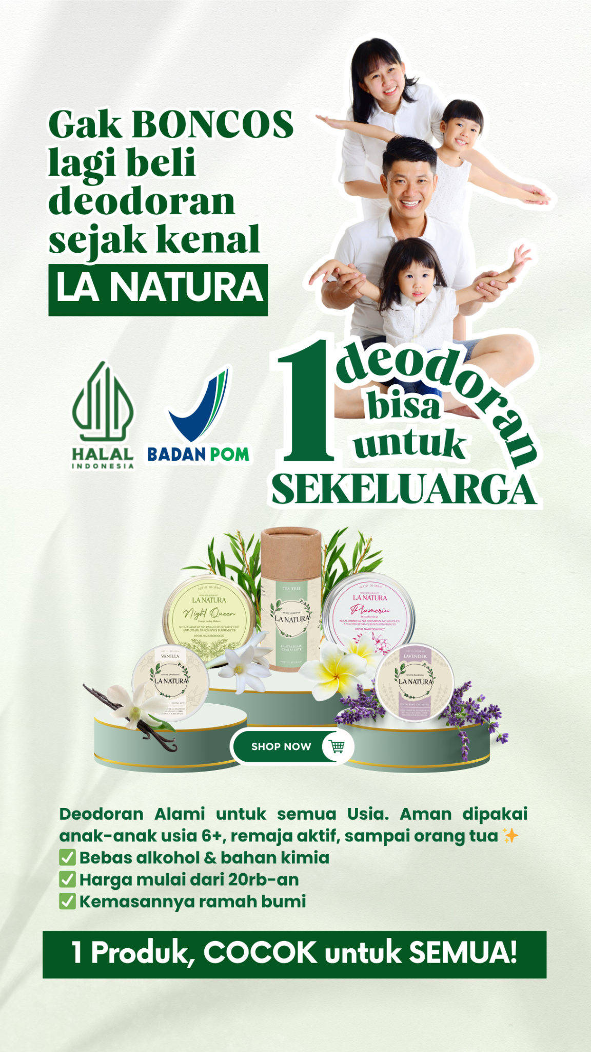 La Natura Natural Deo Facebook ad