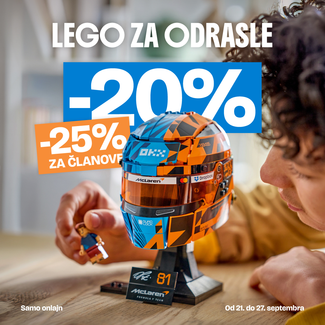 Dexy Co Facebook ad: LEGO za odrasle: 25% uz Klub!