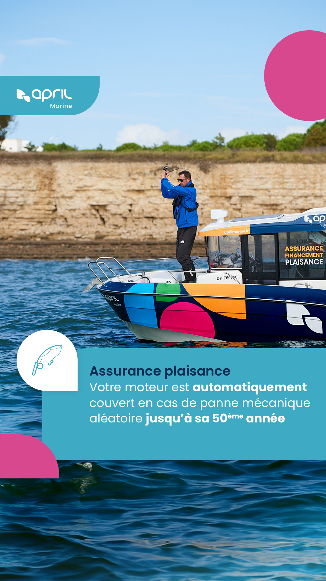 Passion Mer avec APRIL Marine Facebook ad from Jan 23, 2025
